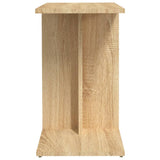 Side Table Sonoma Oak 50x30x50 cm Engineered Wood - Rear View