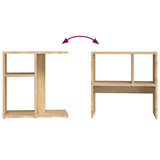 Side Table Sonoma Oak 50x30x50 cm Engineered Wood - Close-Up Angle