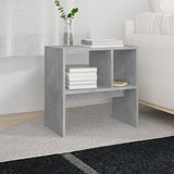 Side Table Concrete Grey 50x30x50 cm Engineered Wood - Top-Down View