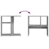 Side Table Concrete Grey 50x30x50 cm Engineered Wood - Close-Up Angle