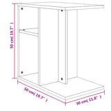 Side Table Concrete Grey 50x30x50 cm Engineered Wood - Extra Image
