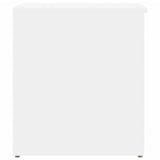 Storage Chest White 84x42x46 cm Engineered Wood - 45-Degree Angle