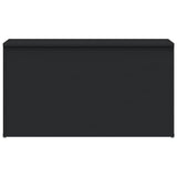 Storage Chest Black 84x42x46 cm Engineered Wood
