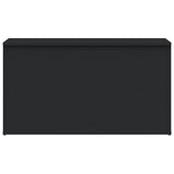 Storage Chest Black 84x42x46 cm Engineered Wood - Top-Down View