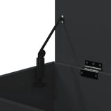 Storage Chest Black 84x42x46 cm Engineered Wood - Extra Image