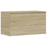 Storage Chest Sonoma Oak 84x42x46 cm Engineered Wood - Front View