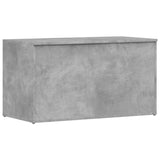 Storage Chest Concrete Grey 84x42x46 cm Engineered Wood - Front View