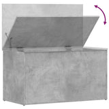 Storage Chest Concrete Grey 84x42x46 cm Engineered Wood - Low Angle