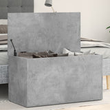 Storage Chest Concrete Grey 84x42x46 cm Engineered Wood