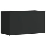 Storage Chest High Gloss Black 84x42x46 cm Engineered Wood