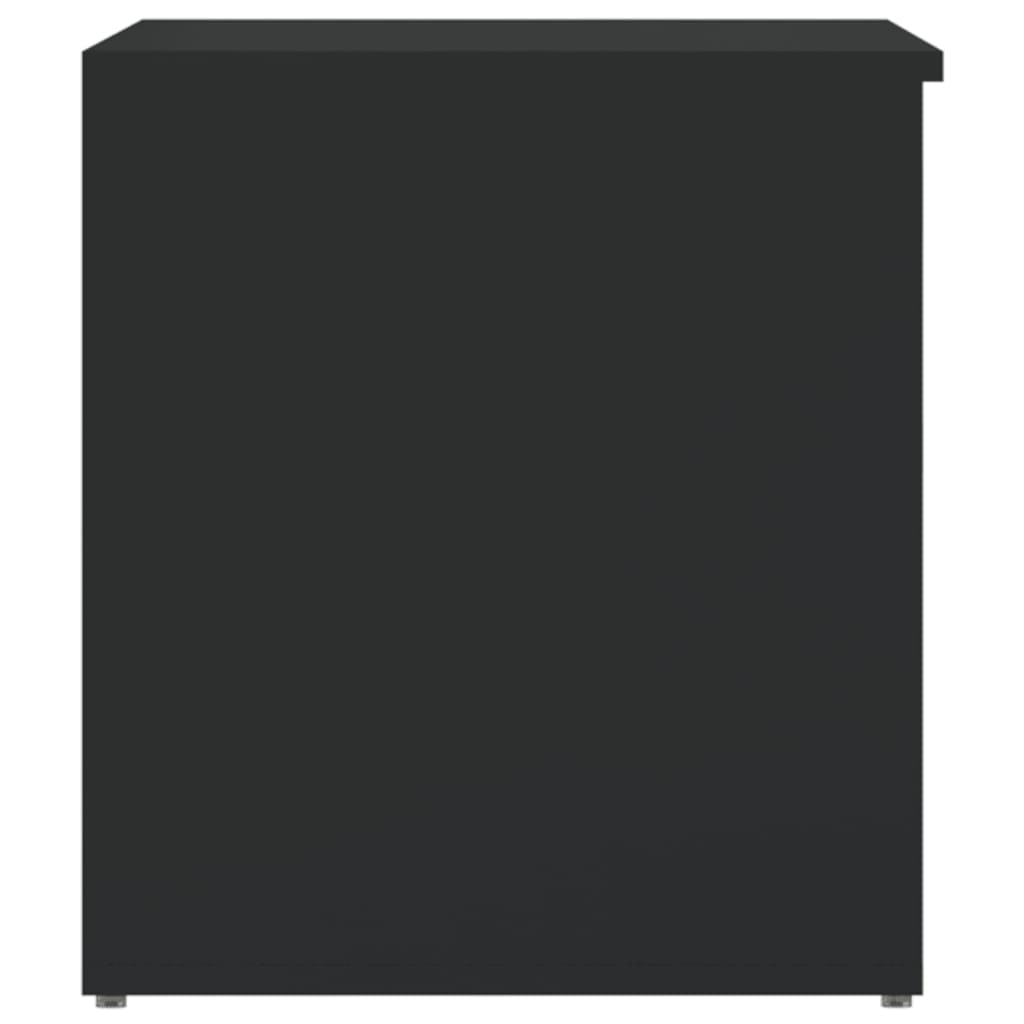 Storage Chest High Gloss Black 84x42x46 cm Engineered Wood