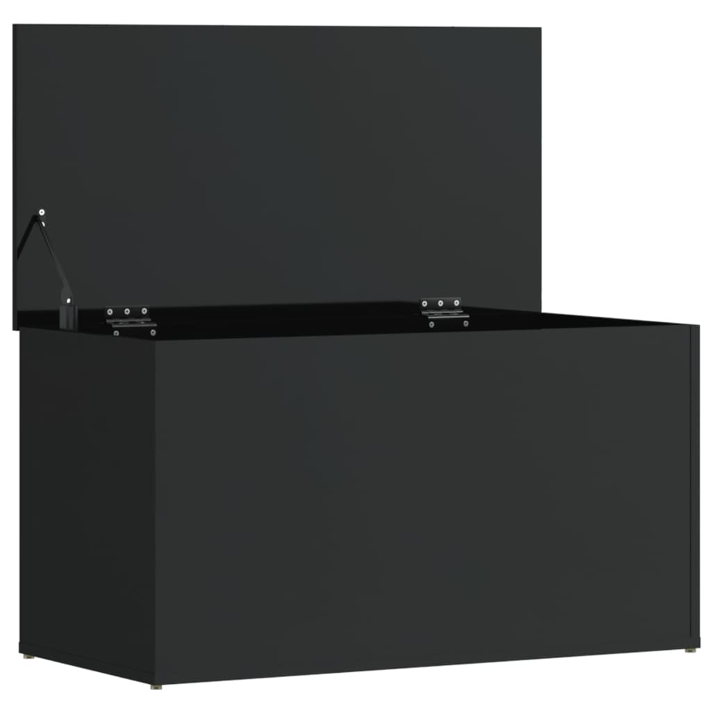 Storage Chest High Gloss Black 84x42x46 cm Engineered Wood