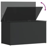 Storage Chest High Gloss Black 84x42x46 cm Engineered Wood