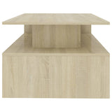 Coffee Table Sonoma Oak 90x60x42.5 cm Engineered Wood - 45-Degree Angle