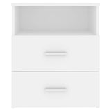Bed Cabinets 2 pcs White 50x32x60 cm - Rear View