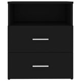Bed Cabinet Black 50x32x60 cm - 45-Degree Angle