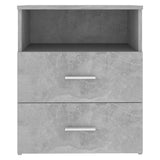 Bed Cabinet Concrete Grey 50x32x60 cm - 45-Degree Angle
