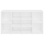 Shoe Bench White 103x30x55 cm Engineered Wood