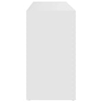 Shoe Bench White 103x30x55 cm Engineered Wood