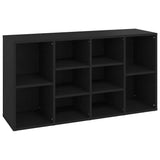 Shoe Bench Black 103x30x55 cm Engineered Wood