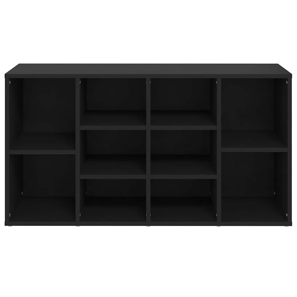 Shoe Bench Black 103x30x55 cm Engineered Wood