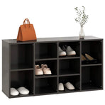 Shoe Bench Grey 103x30x55 cm Engineered Wood