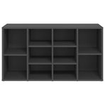 Shoe Bench Grey 103x30x55 cm Engineered Wood