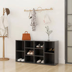 Shoe Bench Grey 103x30x55 cm Engineered Wood