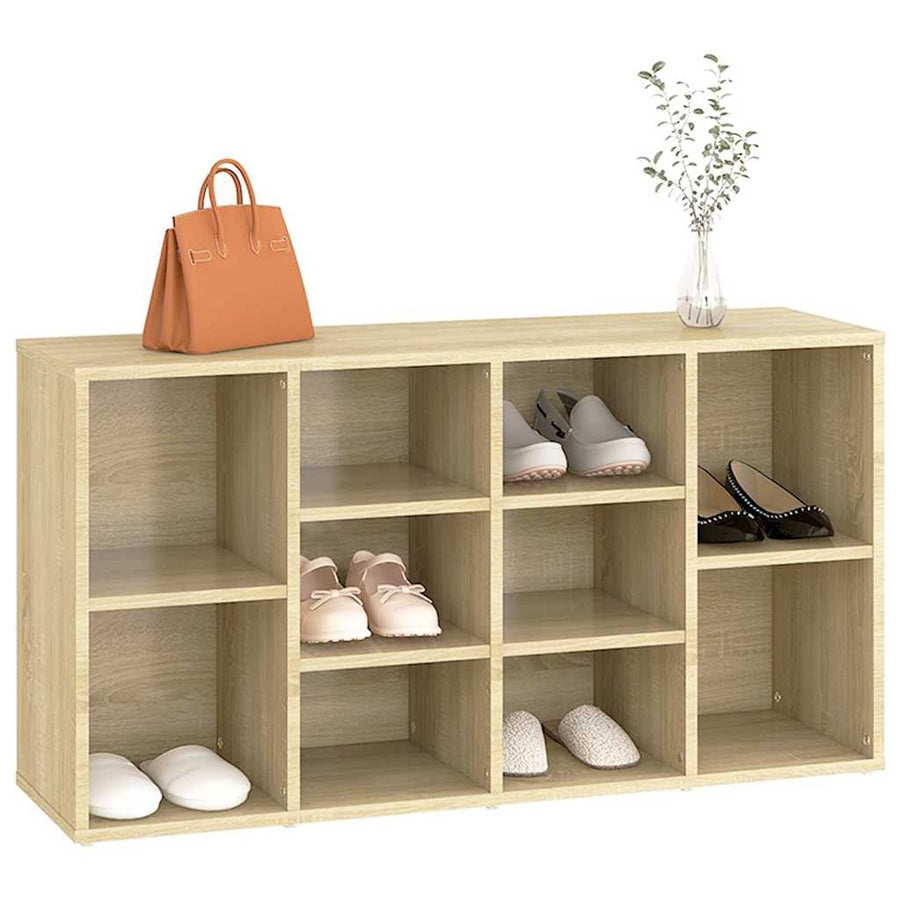 Shoe Bench Sonoma Oak 103x30x55 cm Engineered Wood