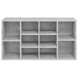 Shoe Bench Concrete Grey 103x30x55 cm Engineered Wood