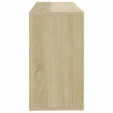 Shoe Bench White and Sonoma Oak 103x30x55 cm Engineered Wood