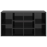 Shoe Bench High Gloss Black 103x30x55 cm Engineered Wood