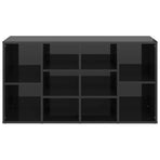 Shoe Bench High Gloss Black 103x30x55 cm Engineered Wood