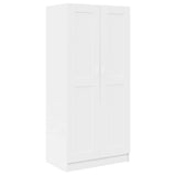 Wardrobe White 82.5x51.5x180 cm Engineered Wood - Front View
