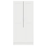 Wardrobe White 82.5x51.5x180 cm Engineered Wood
