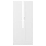 Wardrobe White 82.5x51.5x180 cm Engineered Wood
