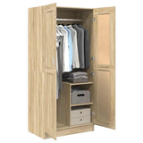 Wardrobe Sonoma Oak 82.5x51.5x180 cm Engineered Wood