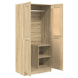 Wardrobe Sonoma Oak 82.5x51.5x180 cm Engineered Wood