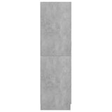Wardrobe Concrete Grey 82.5x51.5x180 cm Engineered Wood - Close-Up Angle