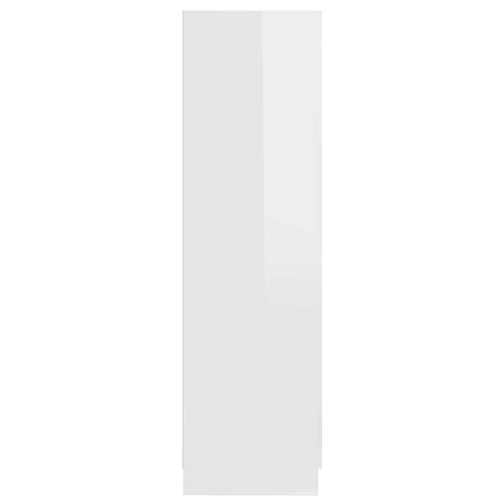 Wardrobe High Gloss White 82.5x51.5x180 cm Engineered Wood