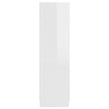Wardrobe High Gloss White 82.5x51.5x180 cm Engineered Wood