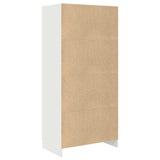 Wardrobe High Gloss White 82.5x51.5x180 cm Engineered Wood