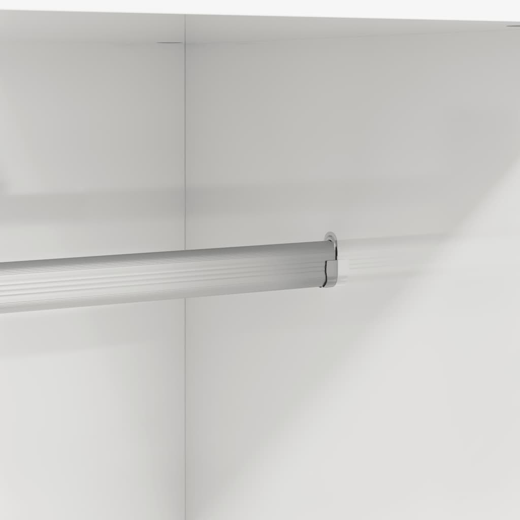Wardrobe High Gloss White 82.5x51.5x180 cm Engineered Wood