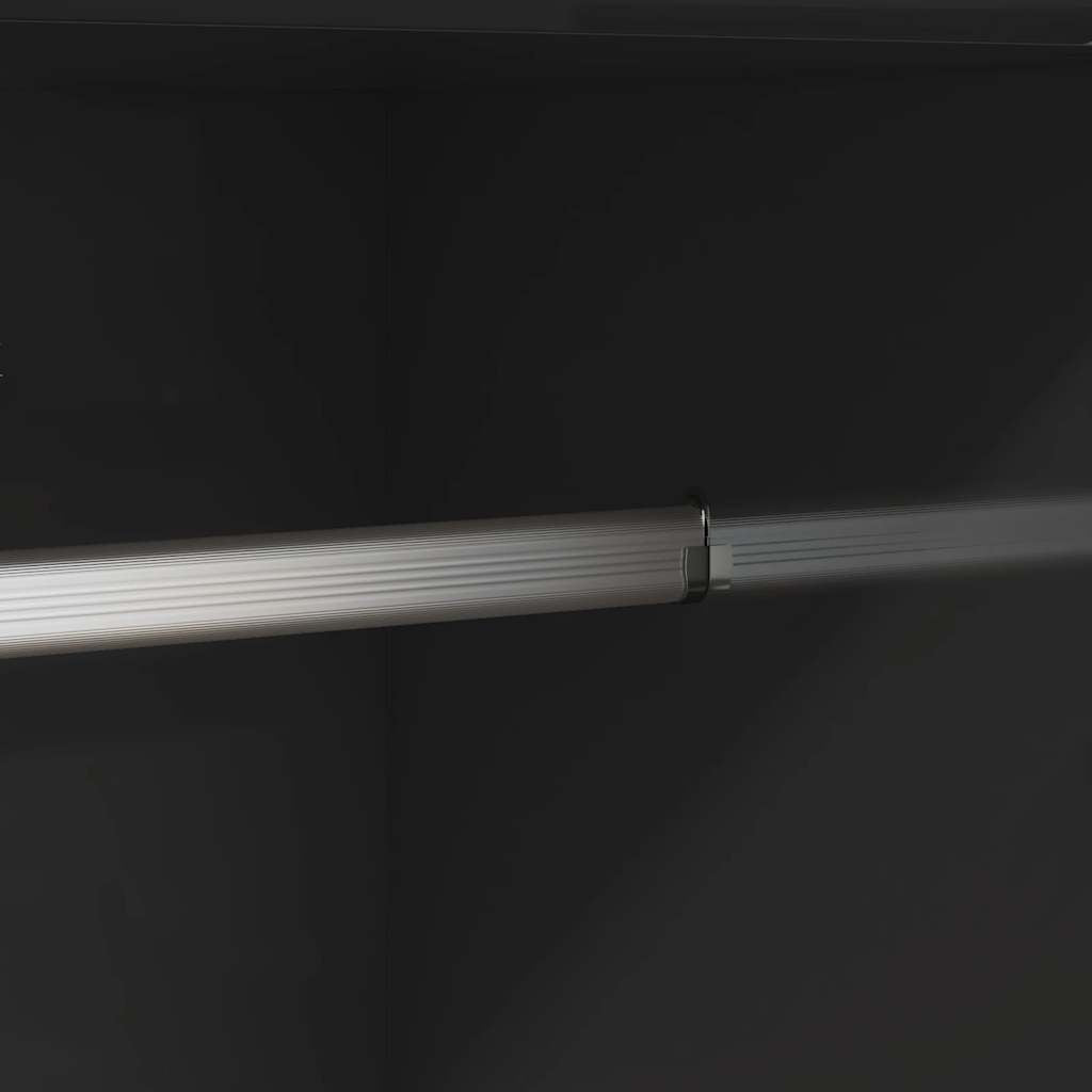 Wardrobe High Gloss Black 82.5x51.5x180 cm Engineered Wood