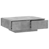 Coffee Table Concrete Grey 90x60x31 cm Engineered Wood - 45-Degree Angle