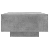 Coffee Table Concrete Grey 90x60x31 cm Engineered Wood - Rear View