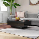 Coffee Table High Gloss Black 90x60x31 cm Engineered Wood