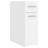 Apothecary Cabinet White 20x45.5x60 cm Engineered Wood - Front View