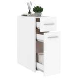 Apothecary Cabinet White 20x45.5x60 cm Engineered Wood - Top-Down View