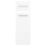 Apothecary Cabinet White 20x45.5x60 cm Engineered Wood - 45-Degree Angle